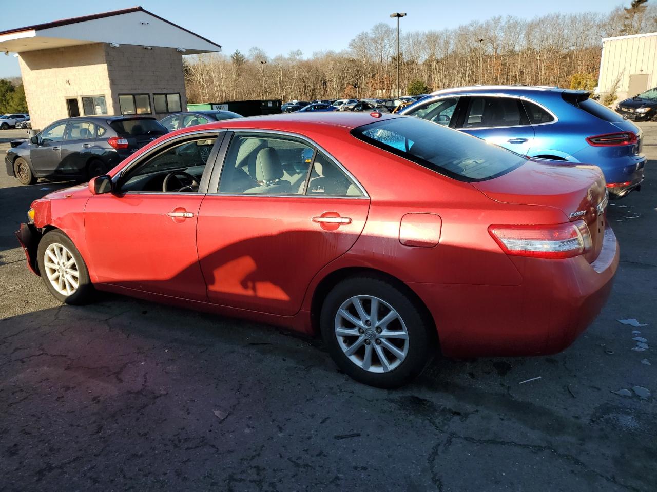2011 Toyota Camry VIN 4T1BF3EK2BU771974 Copart auction photo, side / front end damage thumbnail 2