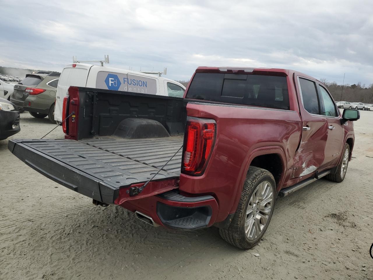 2020 GMC Sierra VIN 1GTP8FET9LZ326988 Copart auction photo, side damage thumbnail 3