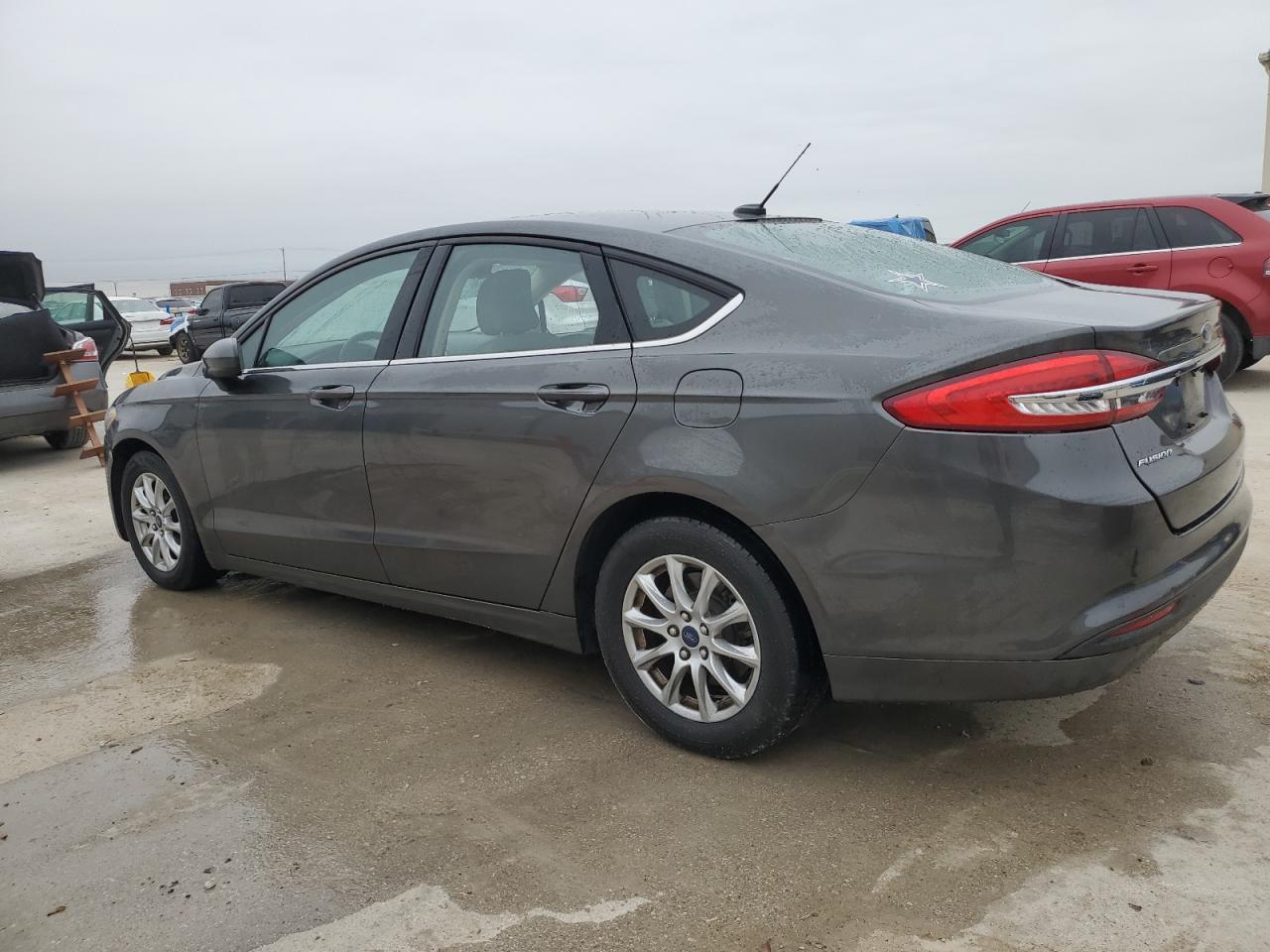 2018 Ford Fusion VIN 3FA6P0G71JR163109 Copart auction photo, side damage thumbnail 2