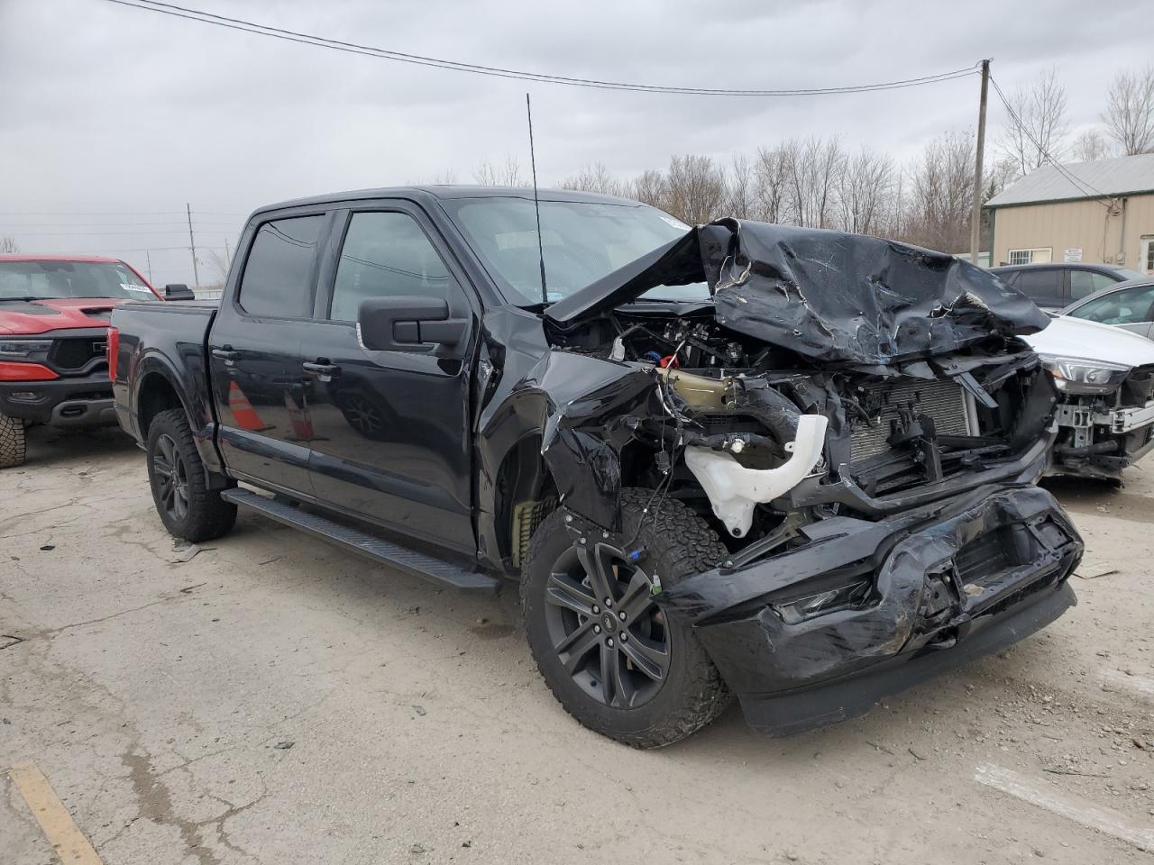 2022 Ford F-150 VIN 1FTFW1E86NKE77332 Copart auction photo, front end damage thumbnail 4