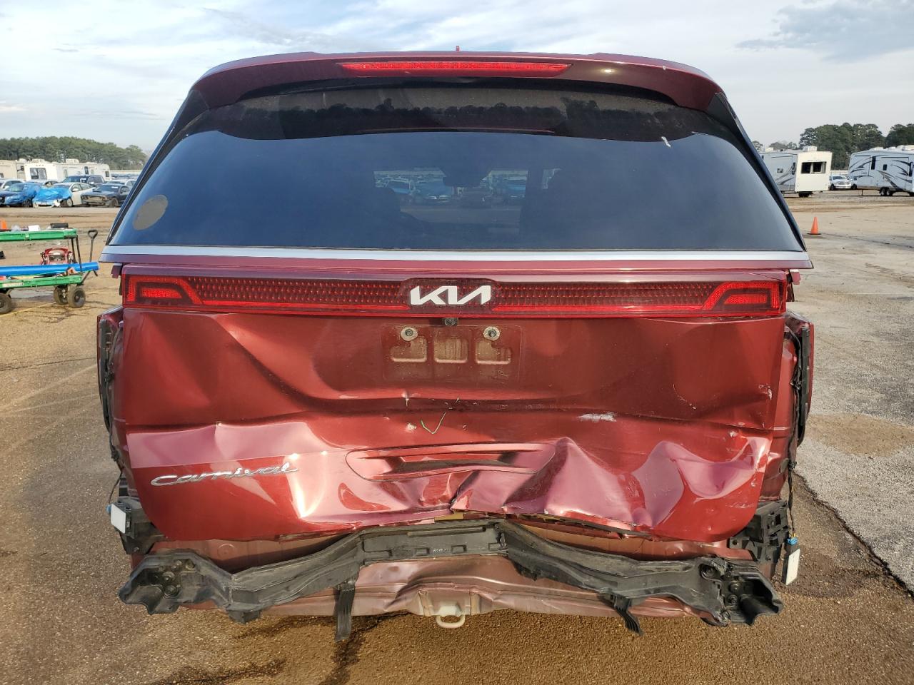 2022 KIA Carnival VIN KNDNB4H30N6180588 Copart auction photo, rear end damage thumbnail 6
