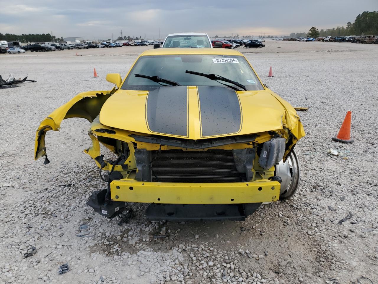 2010 Chevrolet Camaro VIN 2G1FK1EJ4A9215957 Copart auction photo, front end / side damage thumbnail 5
