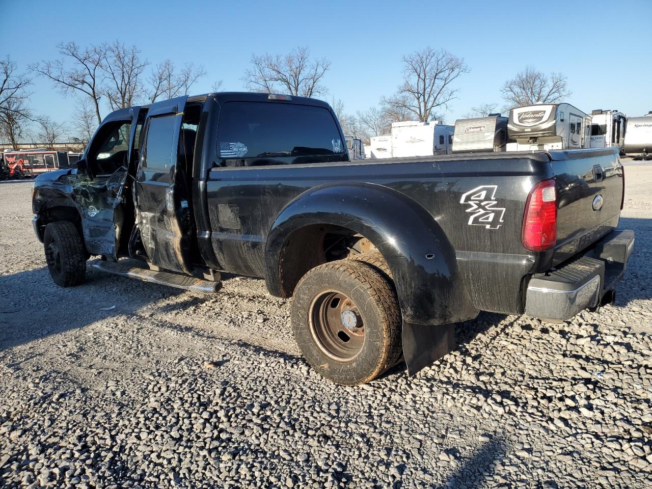 2012 Ford F350 VIN 1FT8W3DT0CEA27696 Copart auction photo, side / front end damage thumbnail 2
