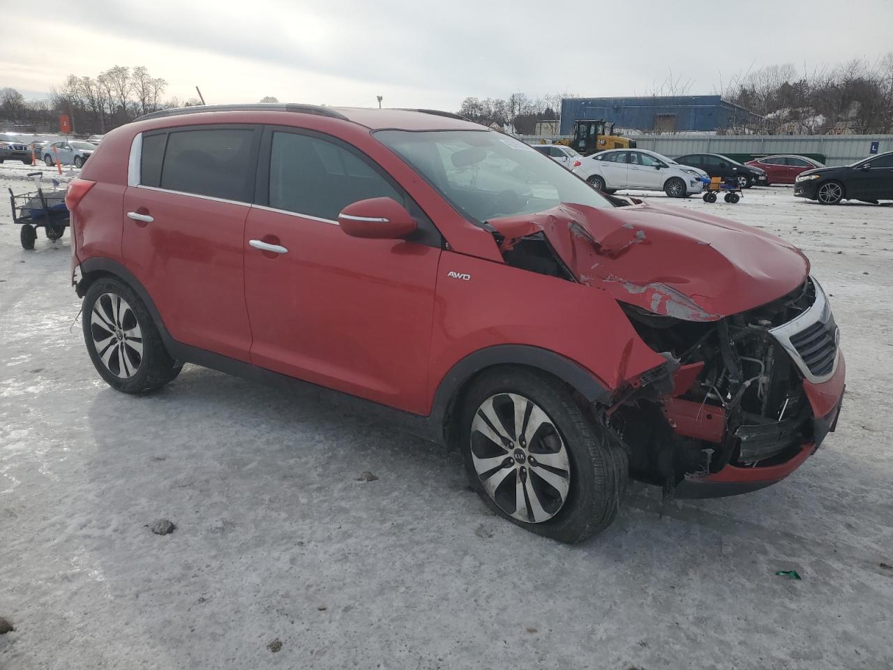 2011 KIA Sportage VIN KNDPCCA23B7081352 Copart auction photo, all over damage thumbnail 4