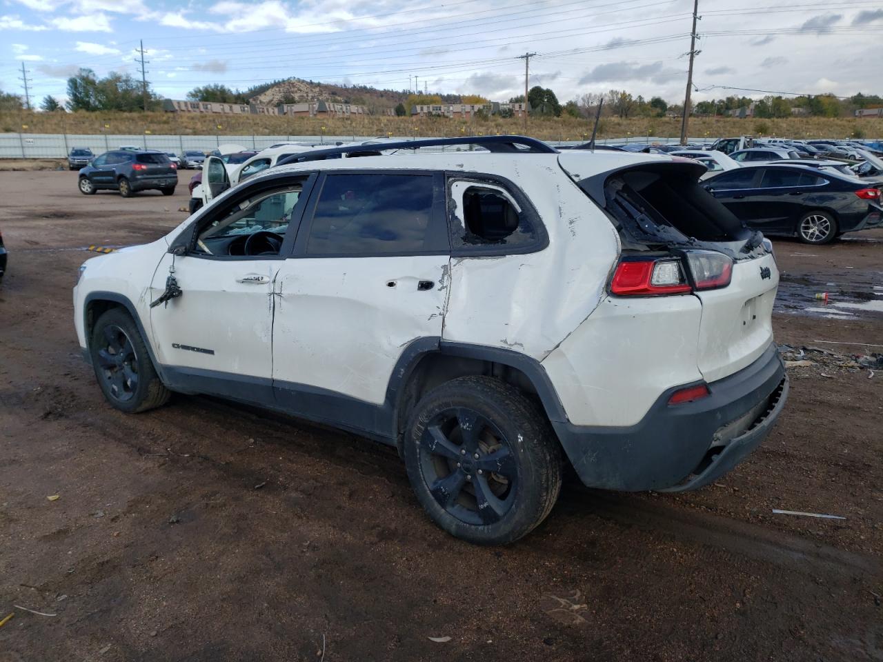 2020 Jeep Grand Cherokee VIN 1C4PJLLB1LD514642 Copart auction photo, side / rear end damage thumbnail 2
