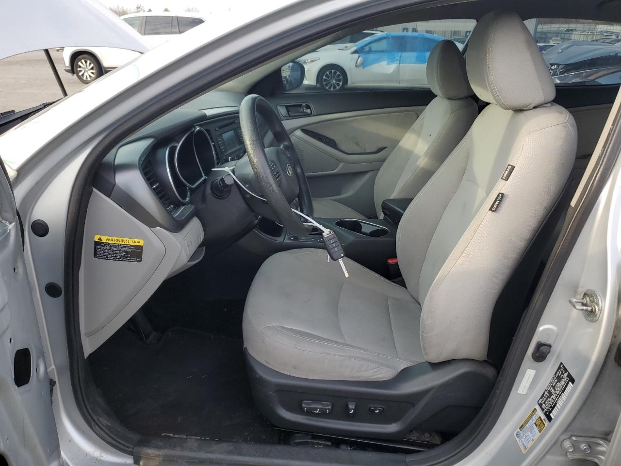 2015 KIA Optima VIN 5XXGM4A7XFG486359 Copart auction photo, front end / side damage thumbnail 7