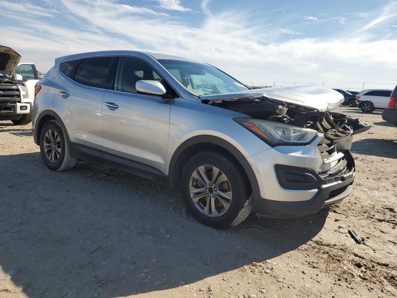 2016 Hyundai Santa Fe VIN 5XYZTDLB1GG322976 Copart auction photo, front end damage thumbnail 4