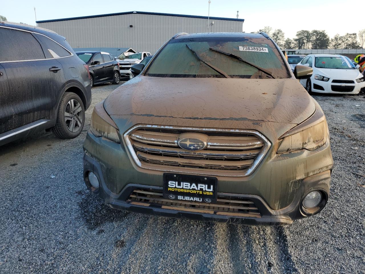 2018 Subaru Outback VIN 4S4BSETC8J3345648 Copart auction photo, water/flood damage thumbnail 5
