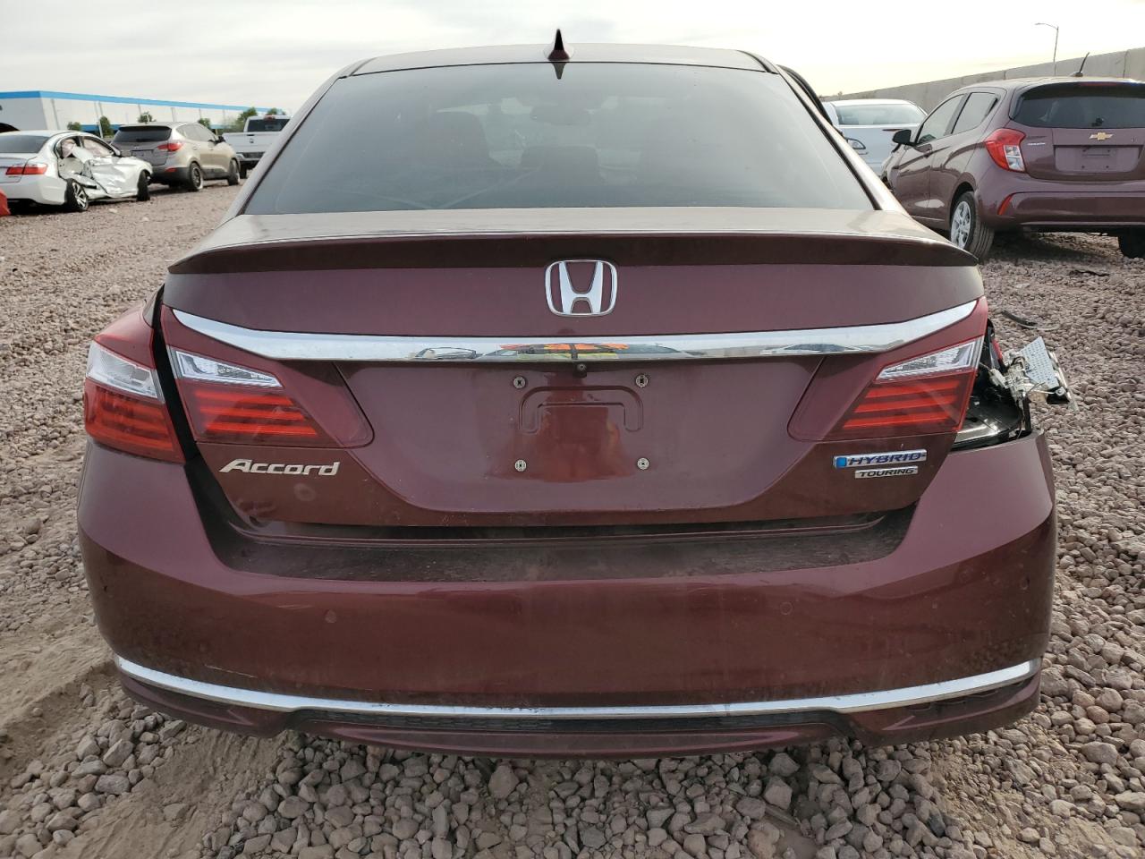 2017 Honda Accord VIN JHMCR6F76HC026170 Copart auction photo, side / rear end damage thumbnail 6