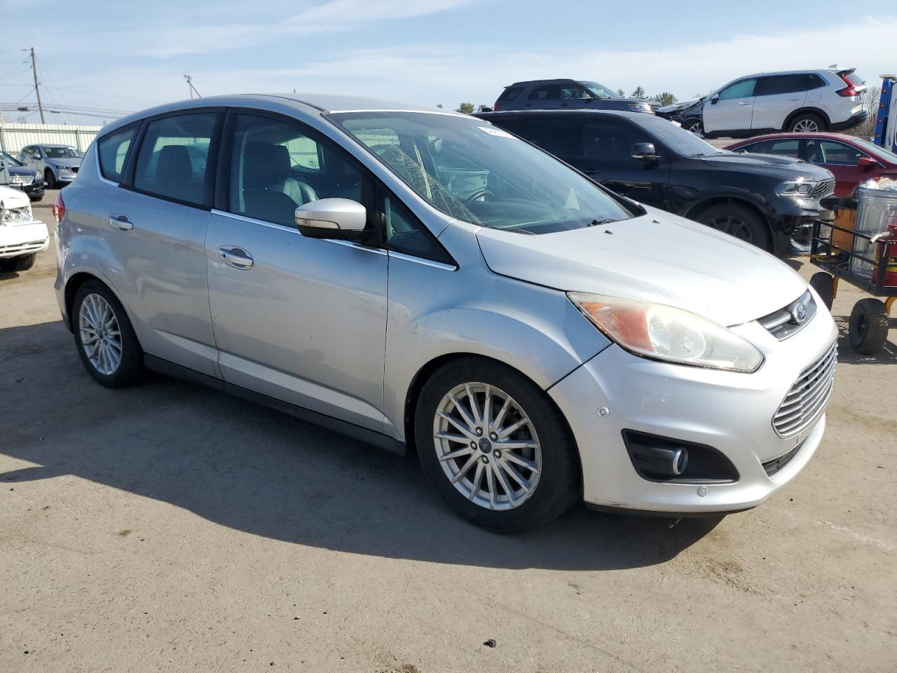 2014 Ford C-MAX VIN 1FADP5BU3EL511367 Copart auction photo, front end / rear end damage thumbnail 4