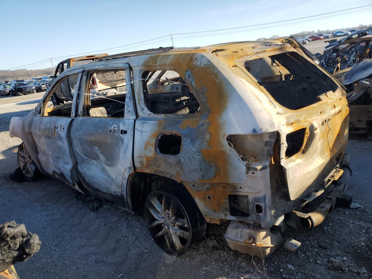 2018 Jeep Grand Cherokee VIN 1C4RJFCG8JC237268 Copart auction photo, burn damage thumbnail 2