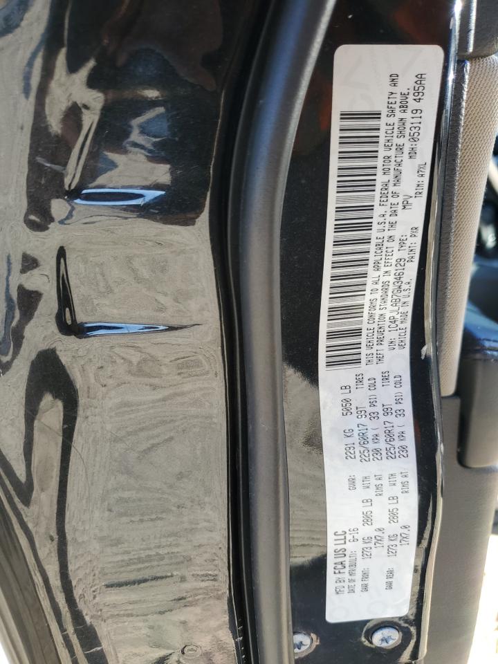 2016 Jeep Grand Cherokee VIN 1C4PJLAB7GW346129 Copart auction photo, front end / minor dent/scratches damage thumbnail 14