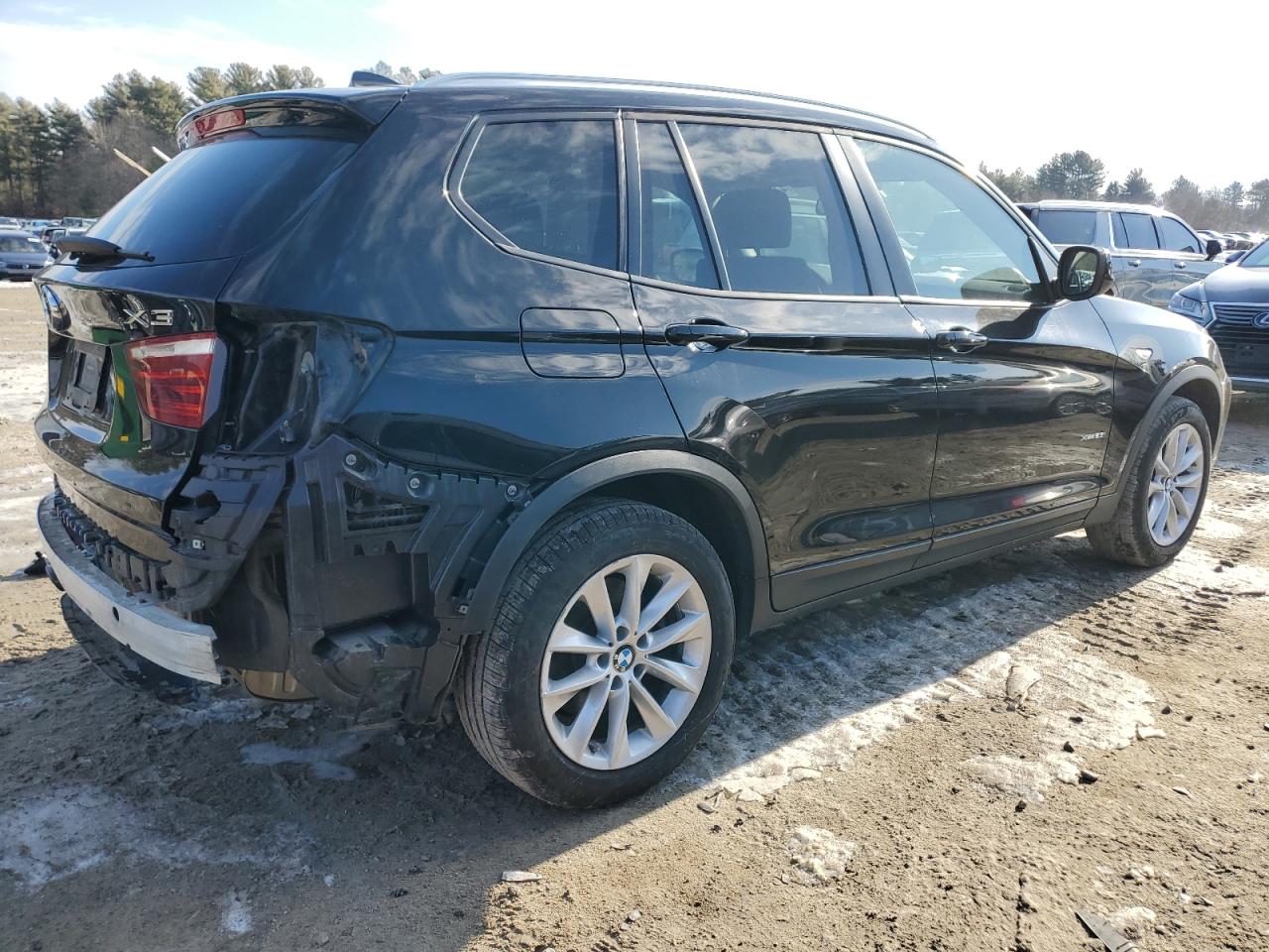2014 BMW X3 VIN 5UXWX9C56E0D40800 Copart auction photo, rear end damage thumbnail 3