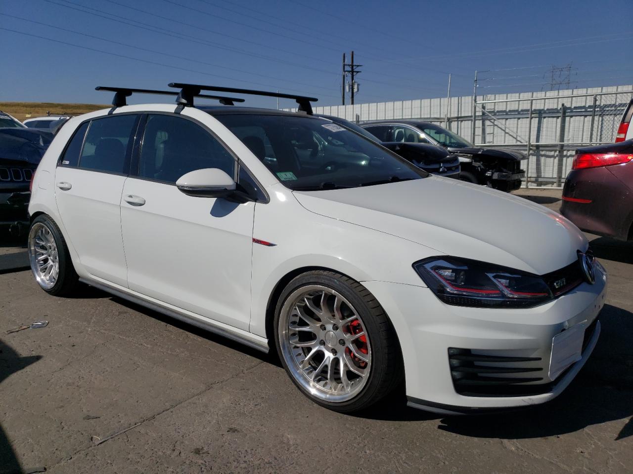 2015 Volkswagen GTI VIN 3VW4T7AU5FM050446 Copart auction photo, rear end / front end damage thumbnail 4
