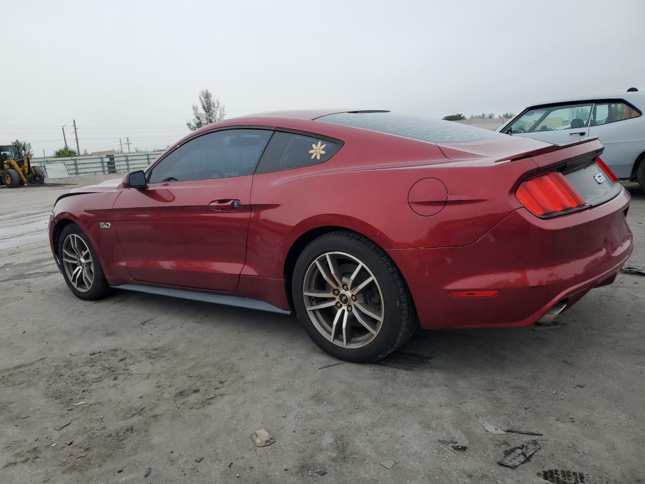2015 Ford Mustang VIN 1FA6P8CF9F5335831 Copart auction photo, front end / rear end damage thumbnail 2
