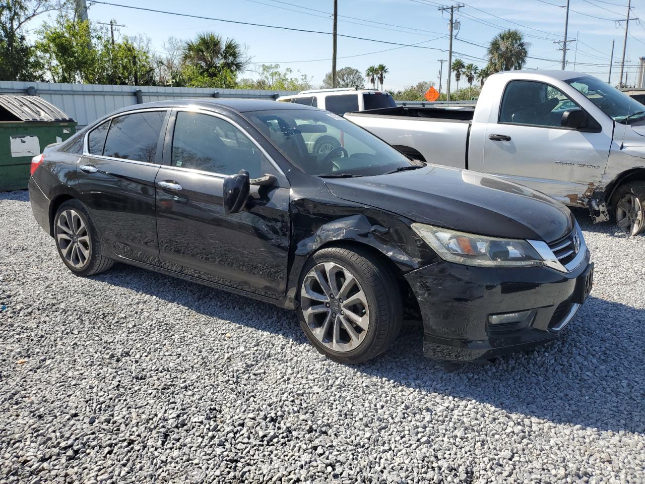 2014 Honda Accord VIN 1HGCR2F59EA107150 Copart auction photo, front end damage thumbnail 4