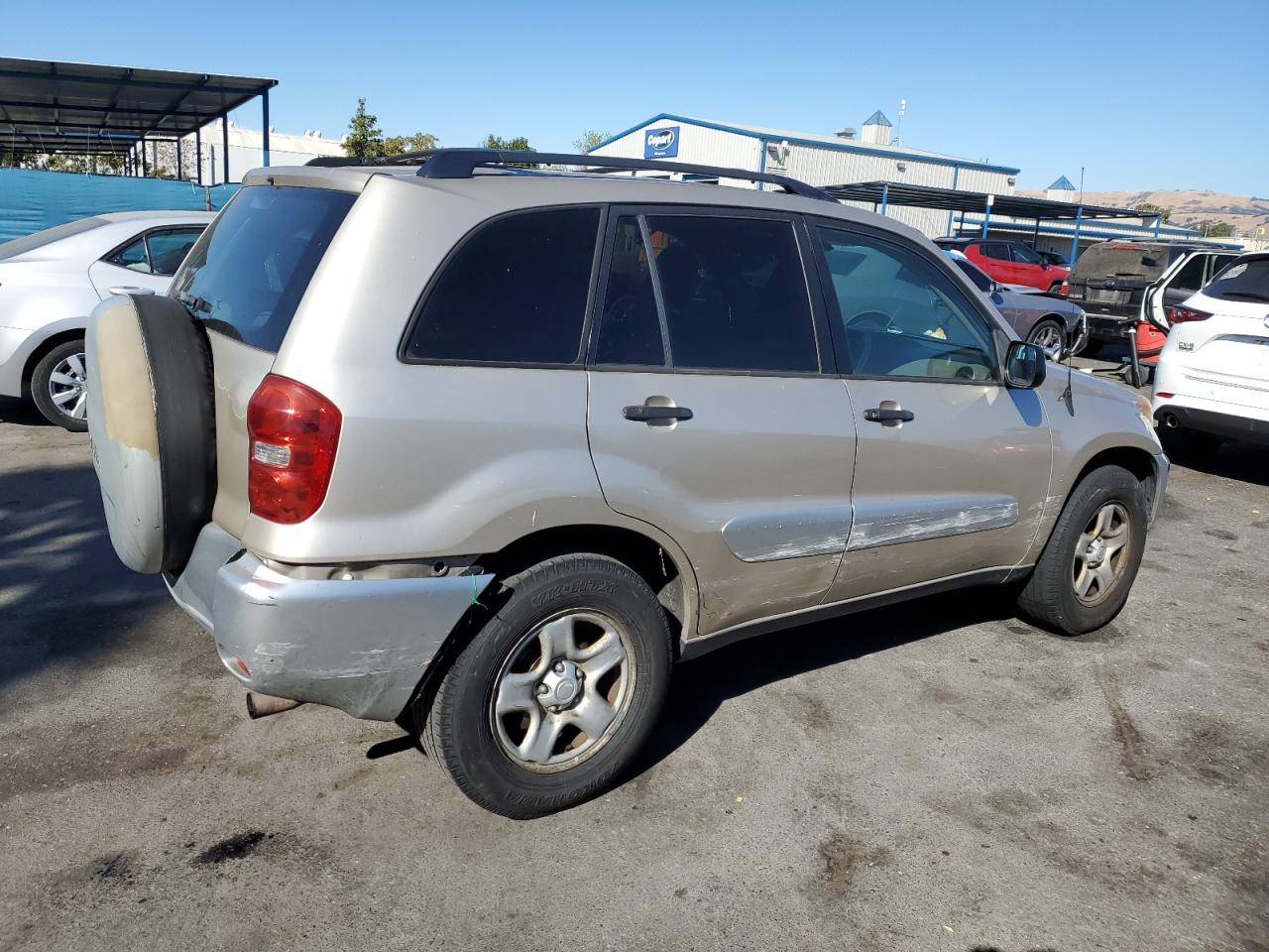 2004 Toyota RAV 4 VIN JTEGD20V040036833 Copart auction photo, rear end / side damage thumbnail 3