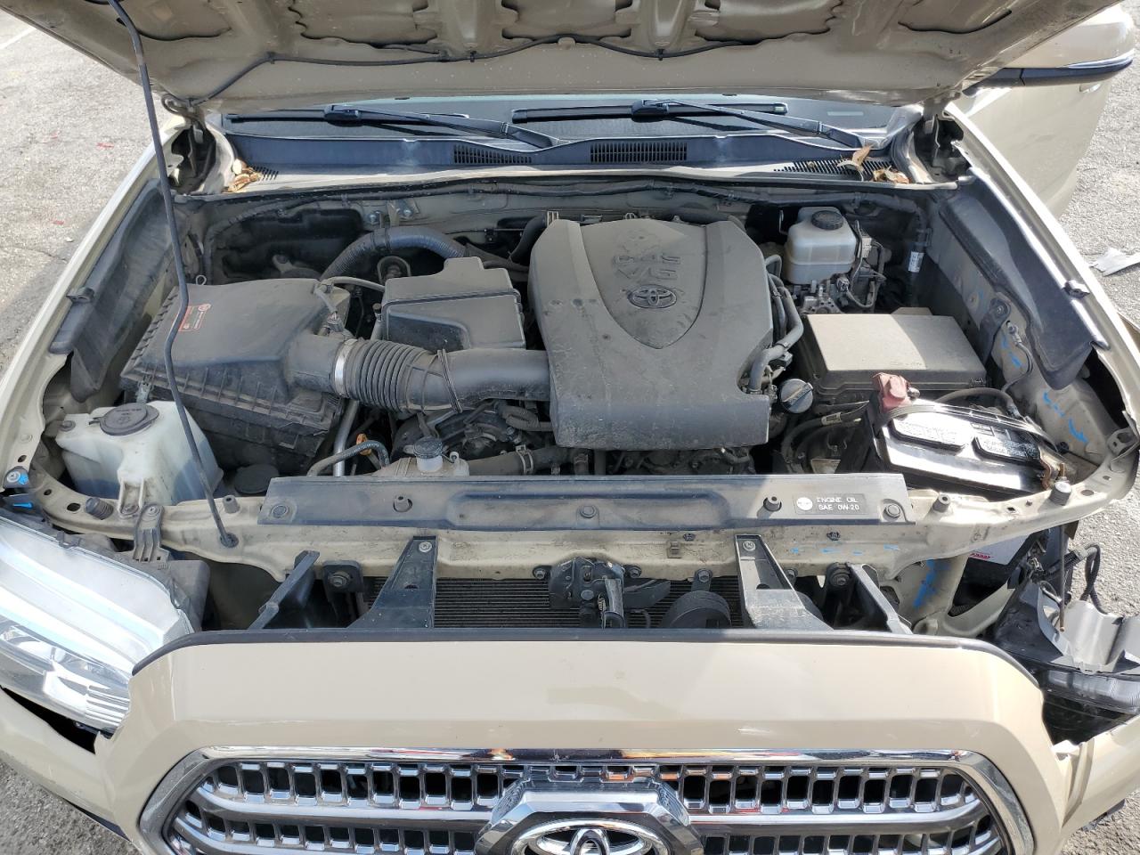 2016 Toyota Tacoma VIN 3TMDZ5BN2GM006127 Copart auction photo, front end / rear end damage thumbnail 11