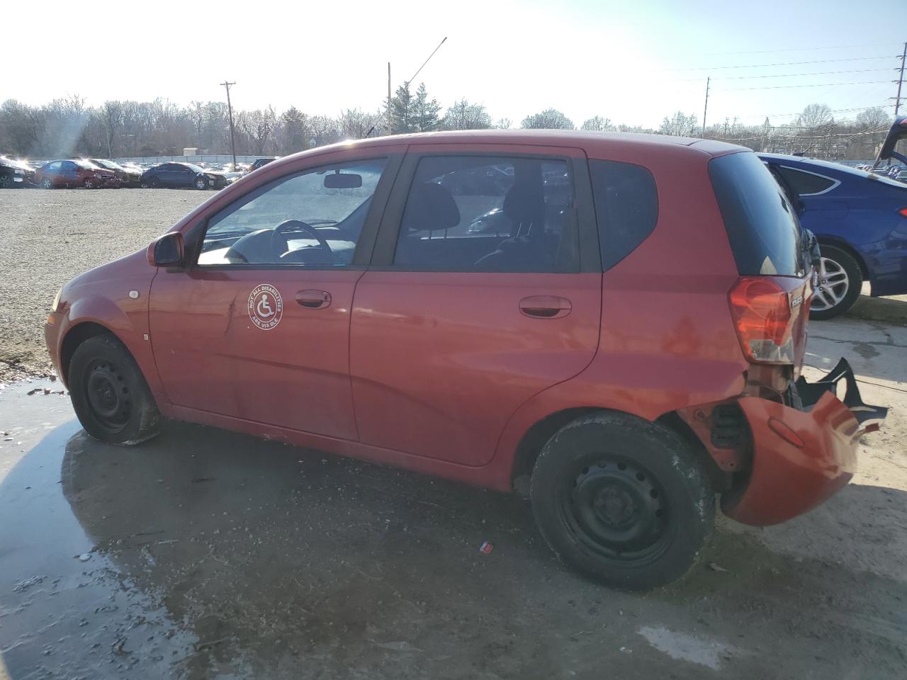 2008 Chevrolet Aveo VIN KL1TD66618B010348 Copart auction photo, rear end damage thumbnail 2