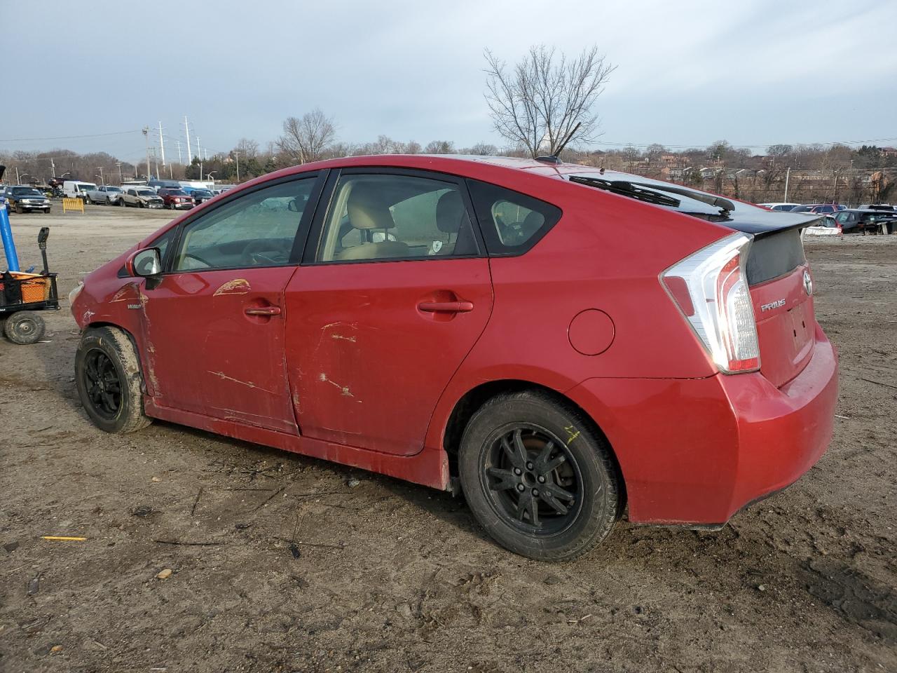 2015 Toyota Prius VIN JTDKN3DU0F0410606 Copart auction photo, front end / side damage thumbnail 2
