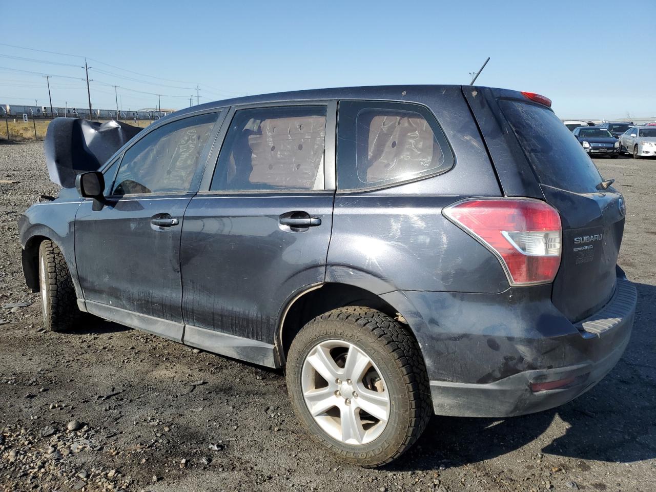 2014 Subaru Forester VIN JF2SJAAC9EH491070 Copart auction photo, front end / side damage thumbnail 2