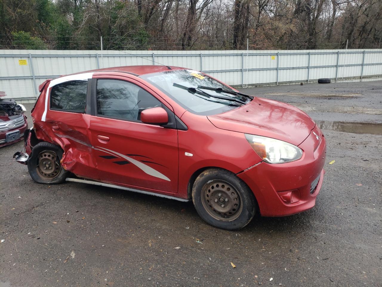 2014 Mitsubishi Mirage VIN ML32A3HJ0EH008101 Copart auction photo, rear end damage thumbnail 4