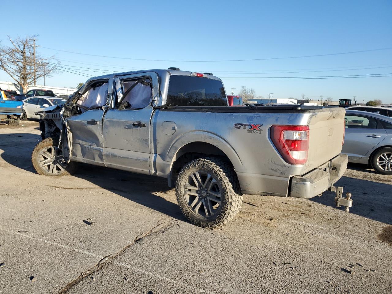 2023 Ford F-150 VIN 1FTFW1E53PFA53799 Copart auction photo, side / front end damage thumbnail 2