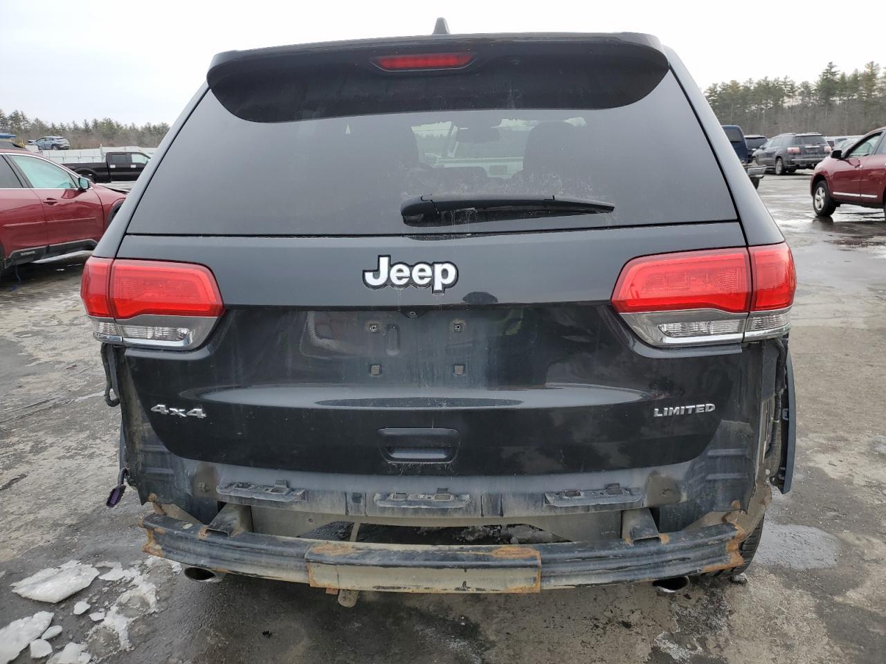 2014 Jeep Grand Cherokee VIN 1C4RJFBG5EC303010 Copart auction photo, rear end damage thumbnail 6