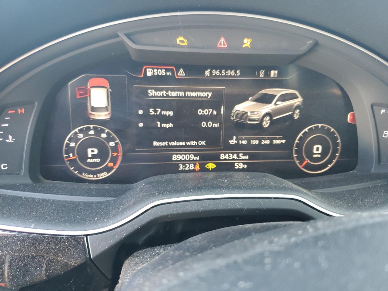 2018 Audi Q7 VIN WA1VAAF73JD003413 Copart auction photo, front end damage thumbnail 9