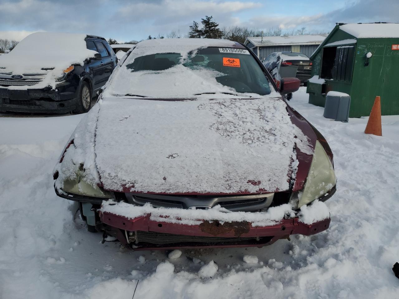 2004 Honda Accord VIN 1HGCM56624A101987 Copart auction photo, front end / undercarriage damage thumbnail 5