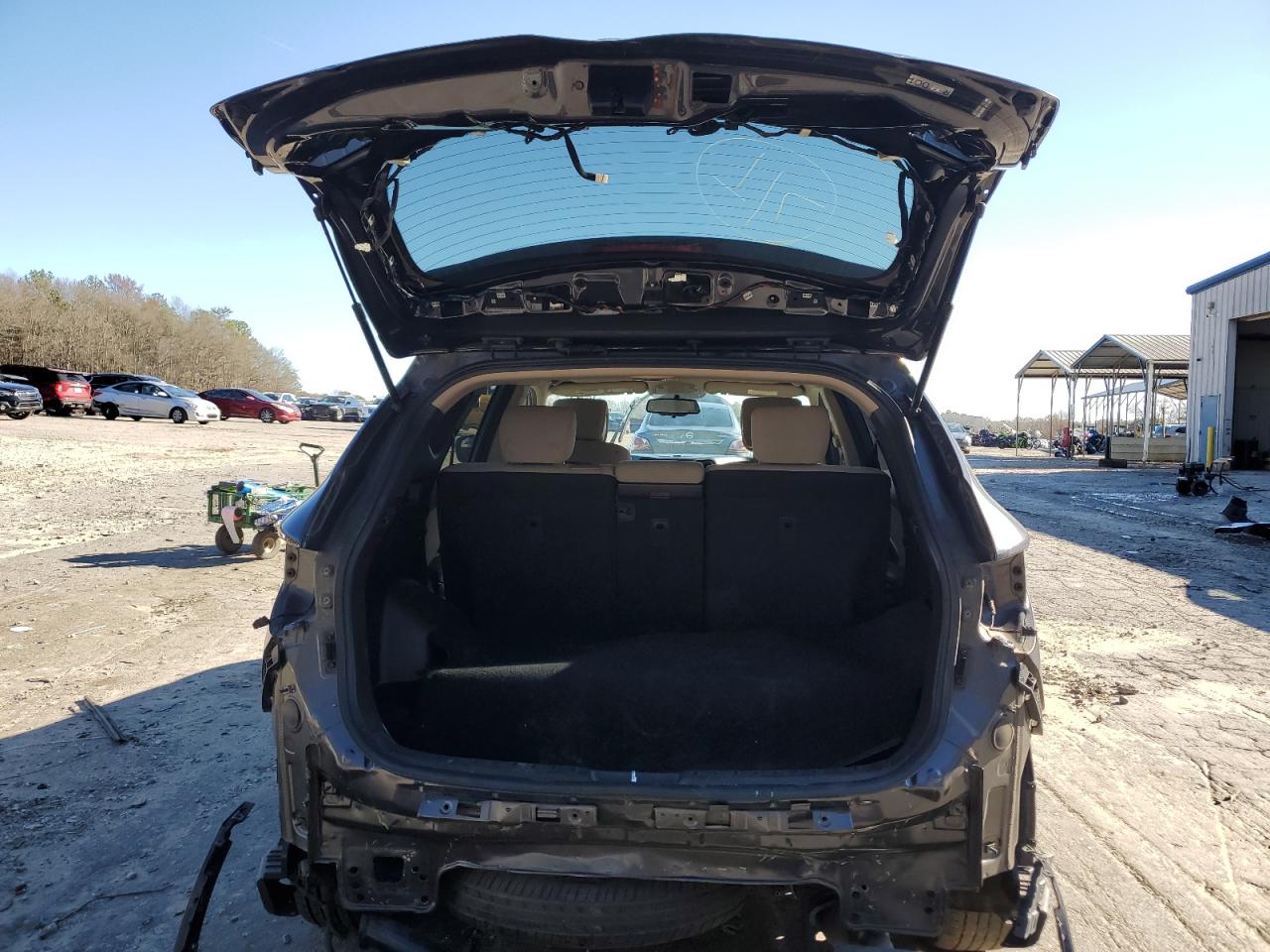 2017 Hyundai Santa Fe VIN 5XYZU3LB8HG446123 Copart auction photo, rear end / front end damage thumbnail 6
