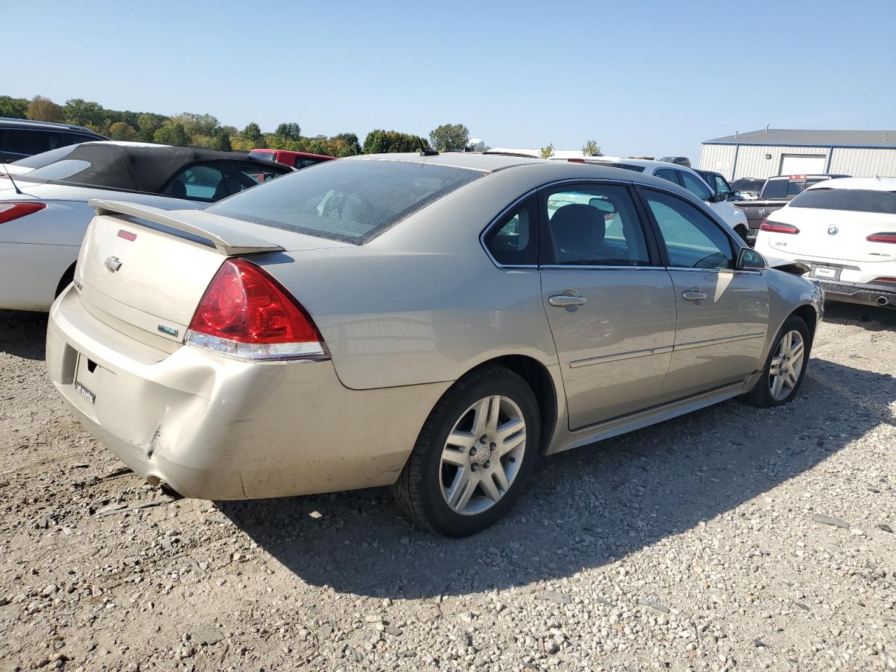2012 Chevrolet Impala VIN 2G1WG5E33C1156668 Copart auction photo, front end / side damage thumbnail 3