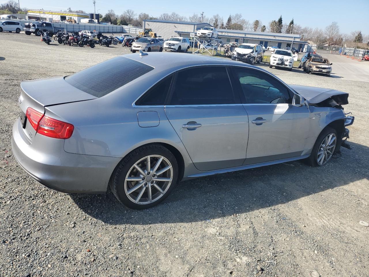 2015 Audi A4 VIN WAUBFAFL0FN026394 Copart auction photo, front end / rear end damage thumbnail 3