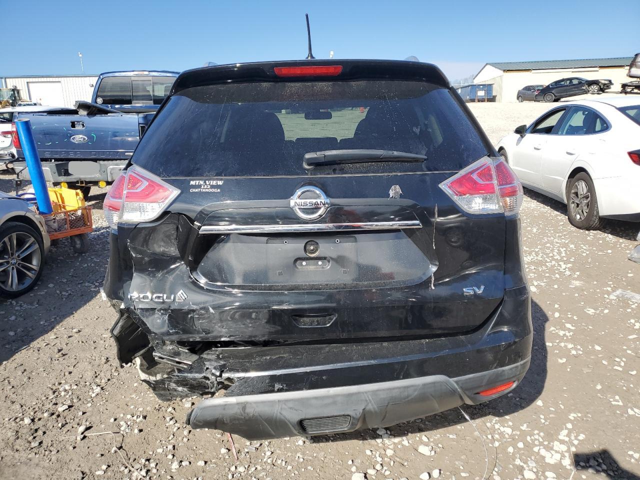 2016 Nissan Rogue VIN KNMAT2MT8GP717131 Copart auction photo, rear end / side damage thumbnail 6