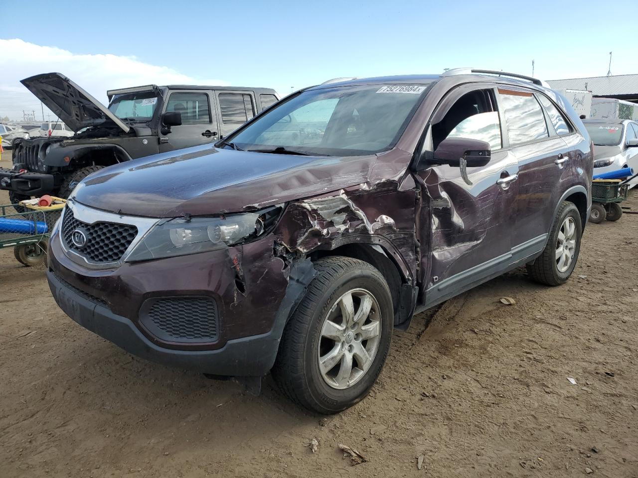 2013 KIA Sorento VIN 5XYKTDA2XDG369035