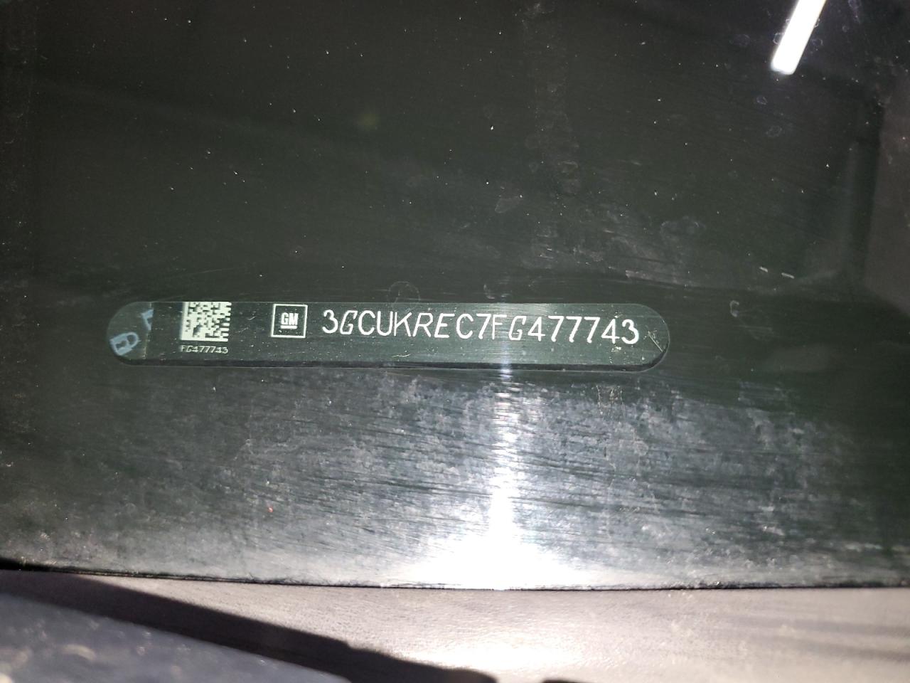 2015 Chevrolet Silverado VIN 3GCUKREC7FG477743 Copart auction photo, side / rear end damage thumbnail 14