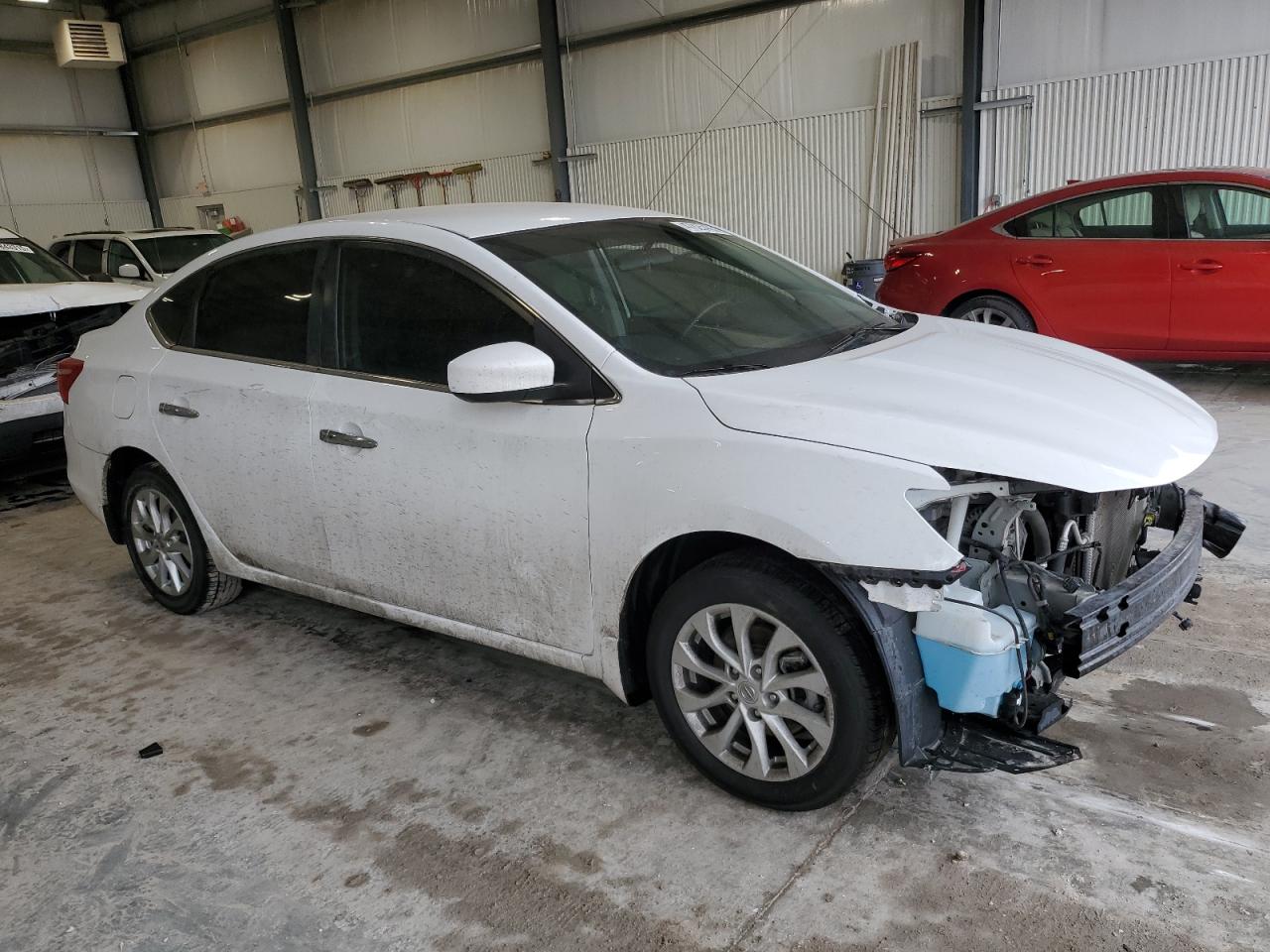 2019 Nissan Sentra VIN 3N1AB7AP5KY441394 Copart auction photo, front end / hail damage thumbnail 4