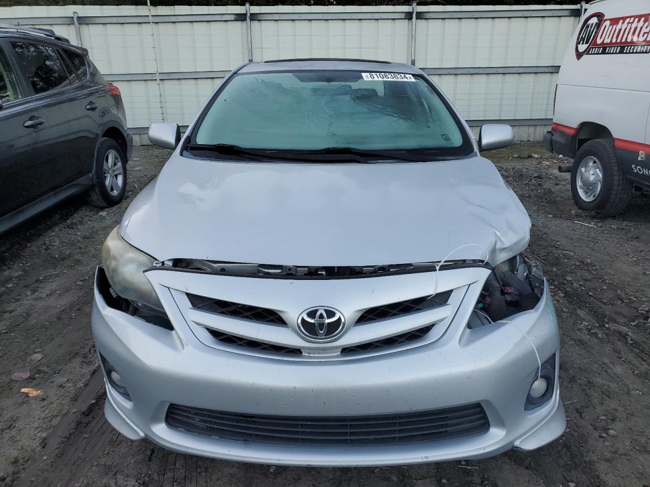 2012 Toyota Corolla VIN 5YFBU4EE5CP050296 Copart auction photo, front end damage thumbnail 5