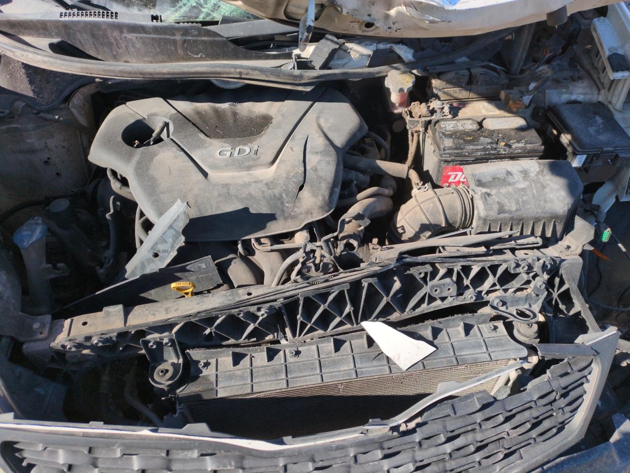 2013 KIA Rio VIN KNADM4A31D6147613 Copart auction photo, front end damage thumbnail 11