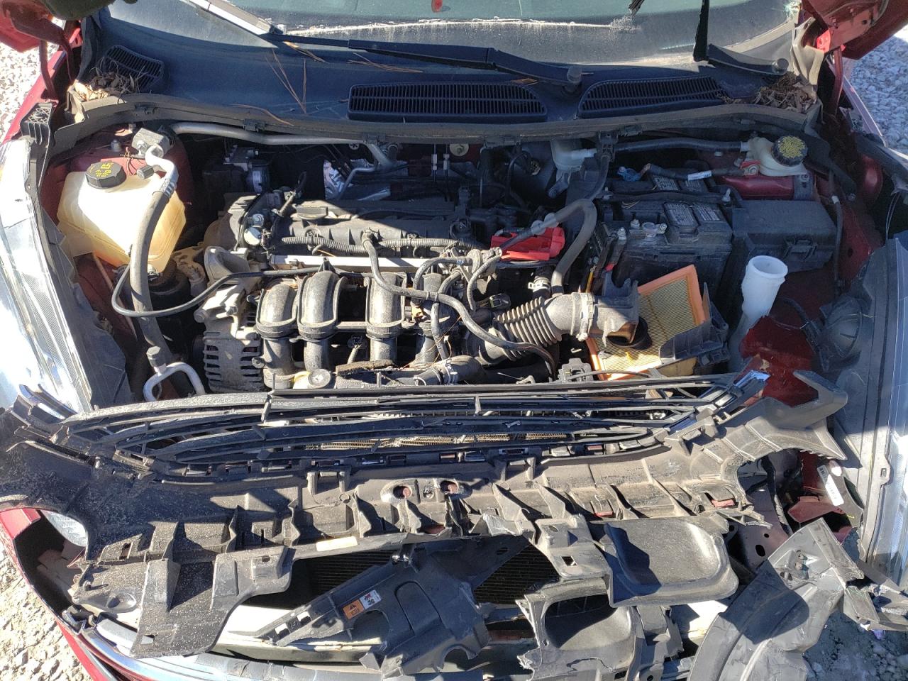 2017 Ford Fiesta VIN 3FADP4BJXHM103080 Copart auction photo, front end damage thumbnail 11