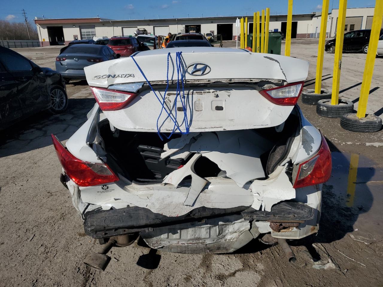 2011 Hyundai Sonata VIN 5NPEC4AC6BH111624 Copart auction photo, rear end / front end damage thumbnail 6