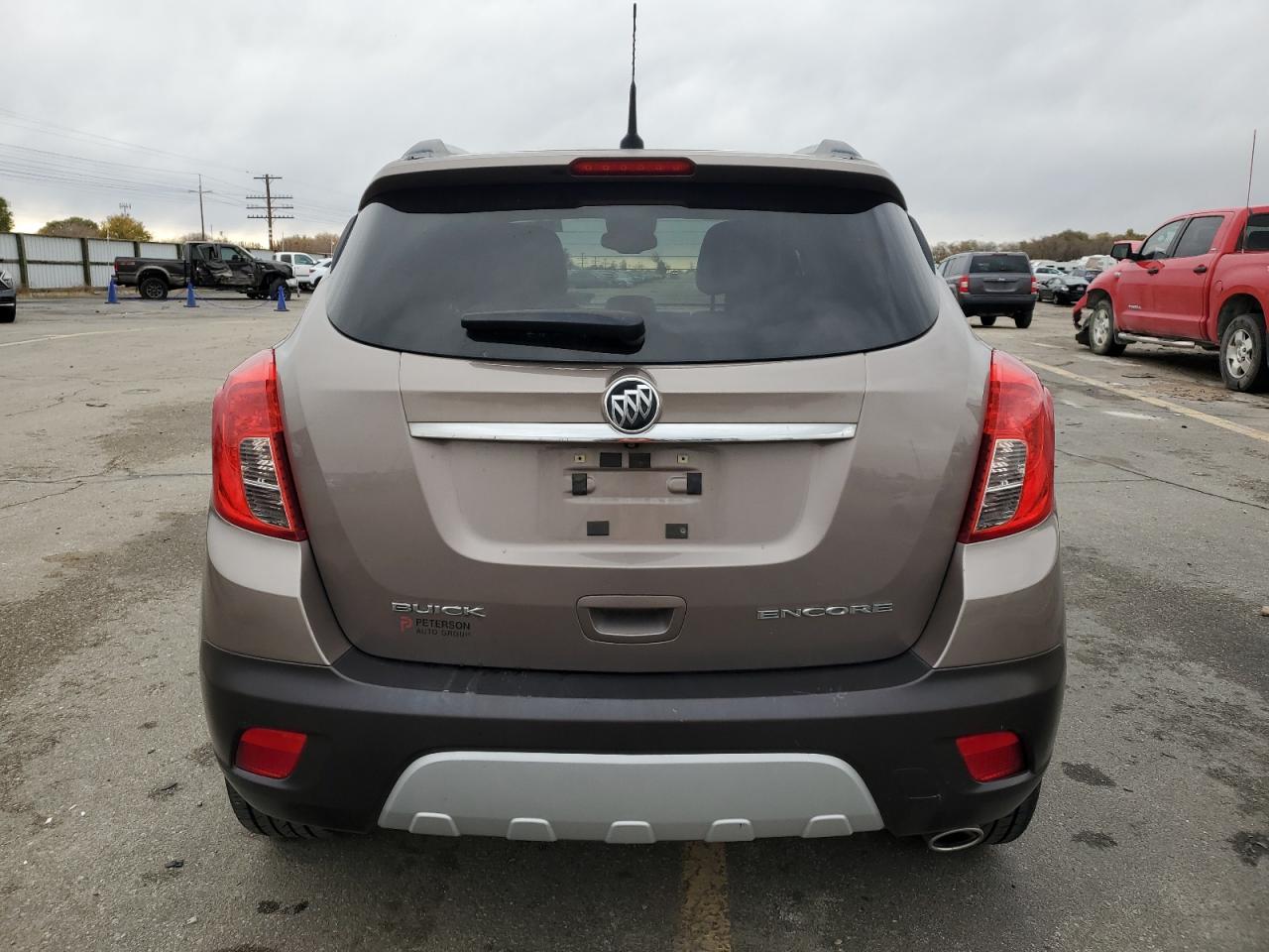 2014 Buick Encore VIN KL4CJCSB5EB568471 Copart auction photo, front end damage thumbnail 6