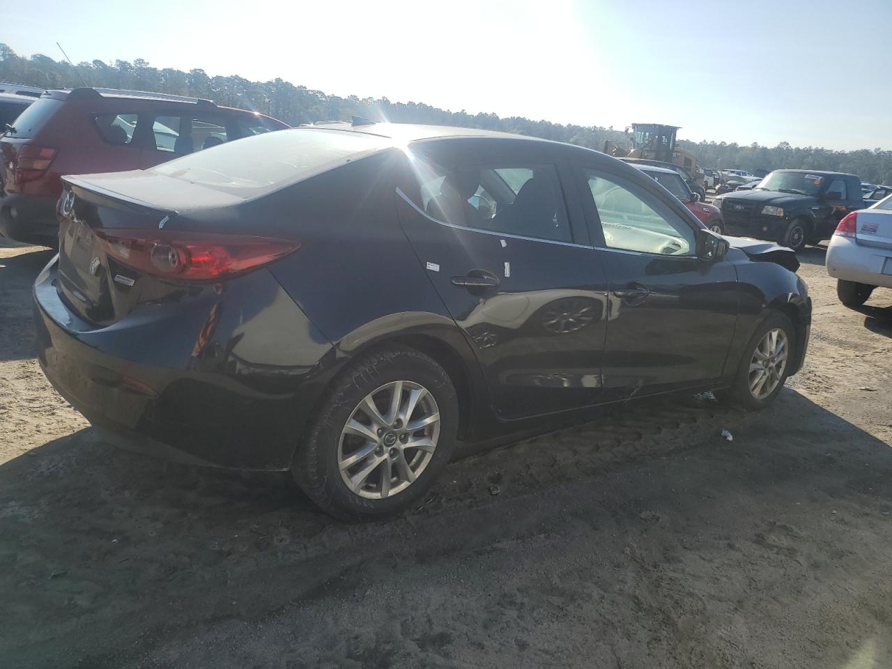 2016 Mazda 3 VIN JM1BM1W78G1340685 Copart auction photo, side damage thumbnail 3