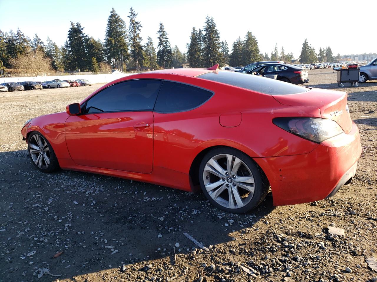 2010 Hyundai Genesis VIN KMHHT6KD3AU011125 Copart auction photo, front end damage thumbnail 2