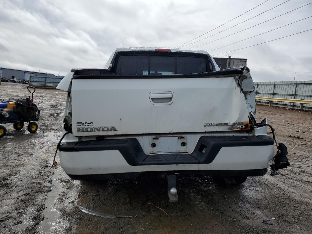 2011 Honda Ridgeline VIN 5FPYK1F52BB454137 Copart auction photo, all over / undercarriage damage thumbnail 6