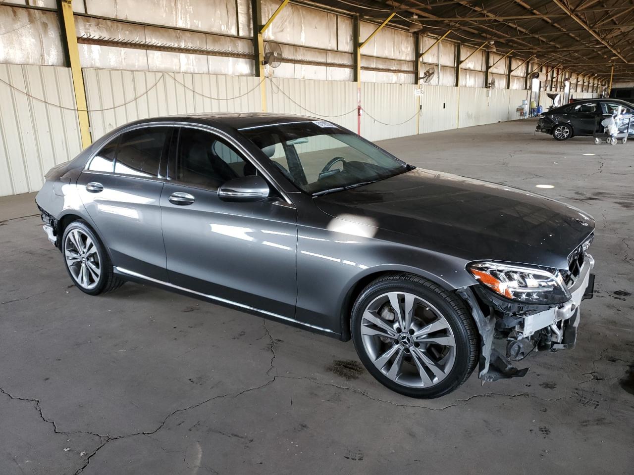 2019 Mercedes-Benz C-klasse VIN 55SWF8DB4KU309119 Copart auction photo, front end / side damage thumbnail 4