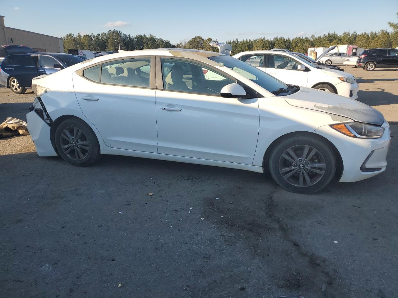 2018 Hyundai Elantra VIN 5NPD84LF5JH303247 Copart auction photo, rear end damage thumbnail 4
