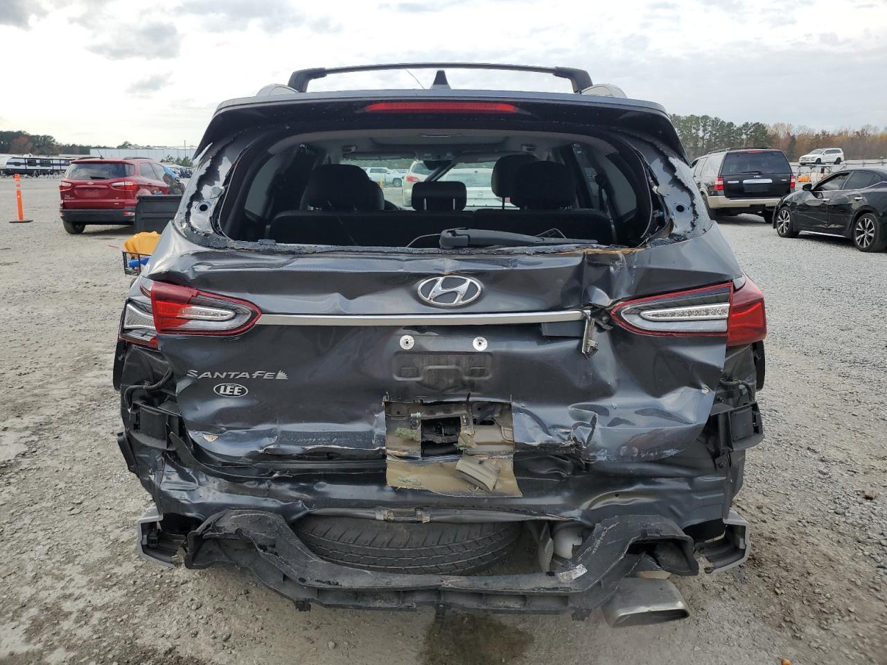 2020 Hyundai Santa Fe VIN 5NMS33AD0LH189403 Copart auction photo, rear end / front end damage thumbnail 6
