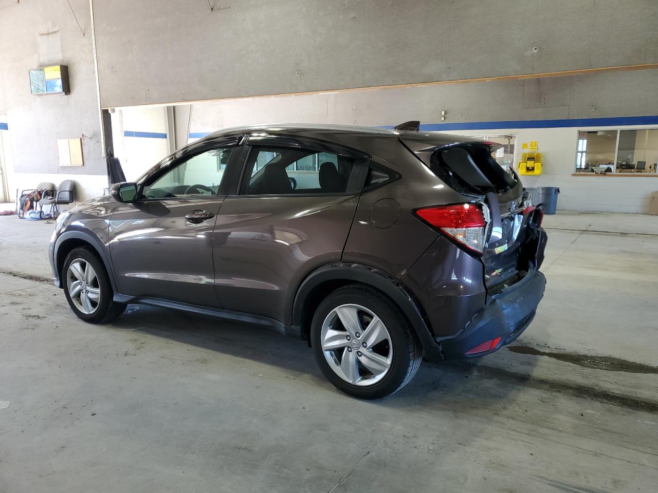 2019 Honda HR-V VIN 3CZRU6H57KM711316 Copart auction photo, rear end / side damage thumbnail 2