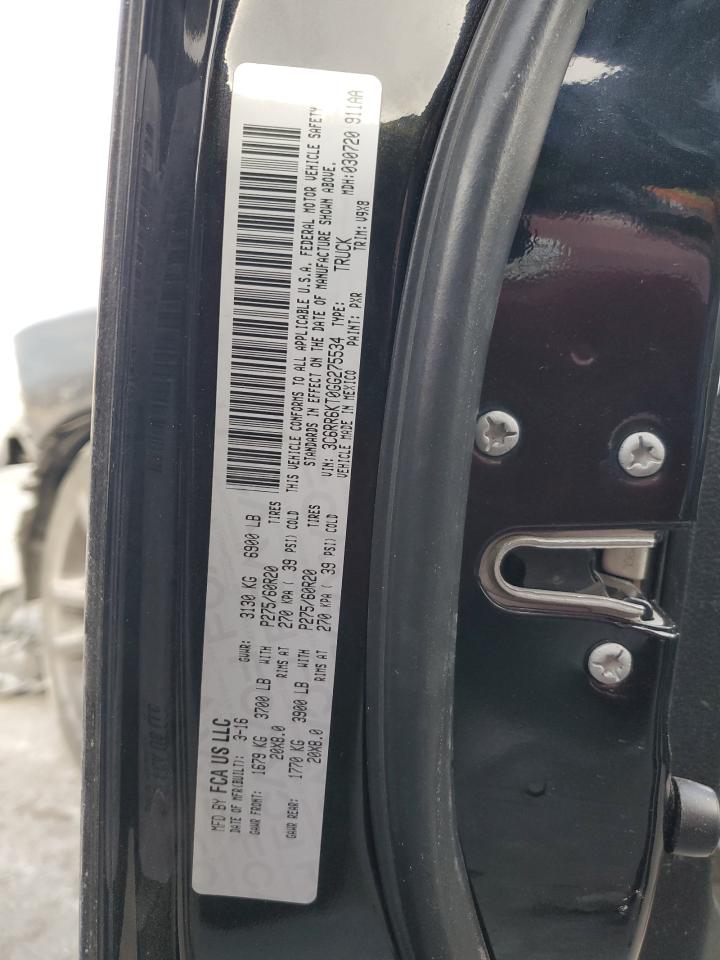 2016 RAM 1500 VIN 3C6RR6KT0GG275534 Copart auction photo, all over damage thumbnail 15